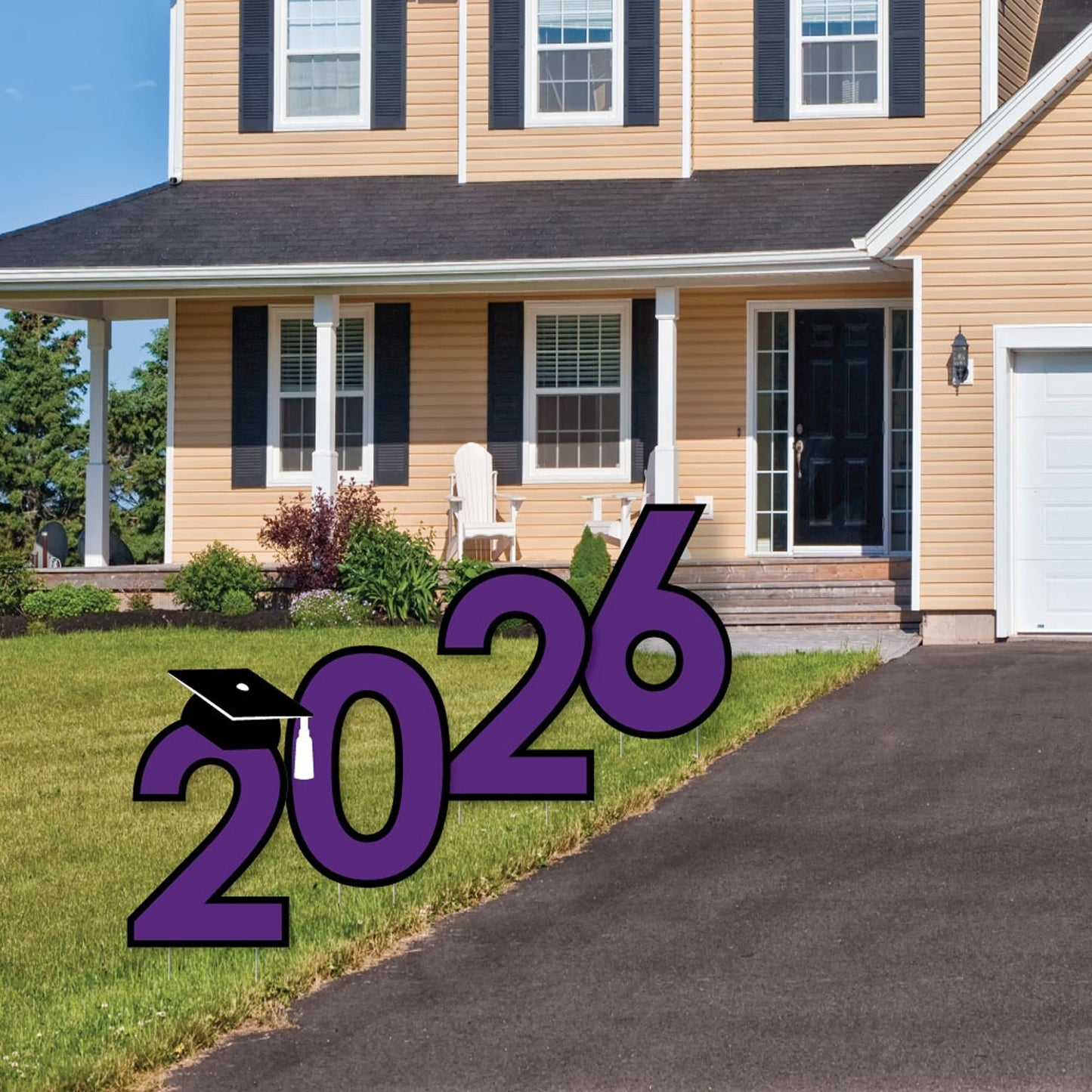 Purple Grad - Best is Yet to Come - 2026 Yard Sign Outdoor Lawn Decorations - Purple Graduation Party Yard Signs - 2026