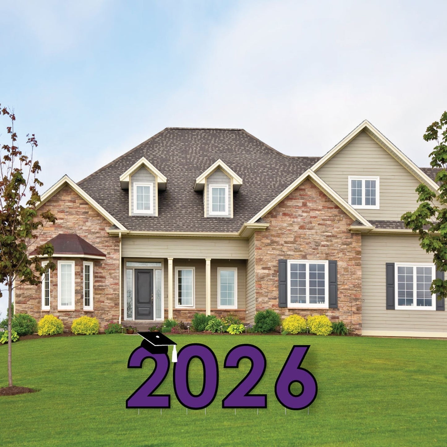 Purple Grad - Best is Yet to Come - 2026 Yard Sign Outdoor Lawn Decorations - Purple Graduation Party Yard Signs - 2026