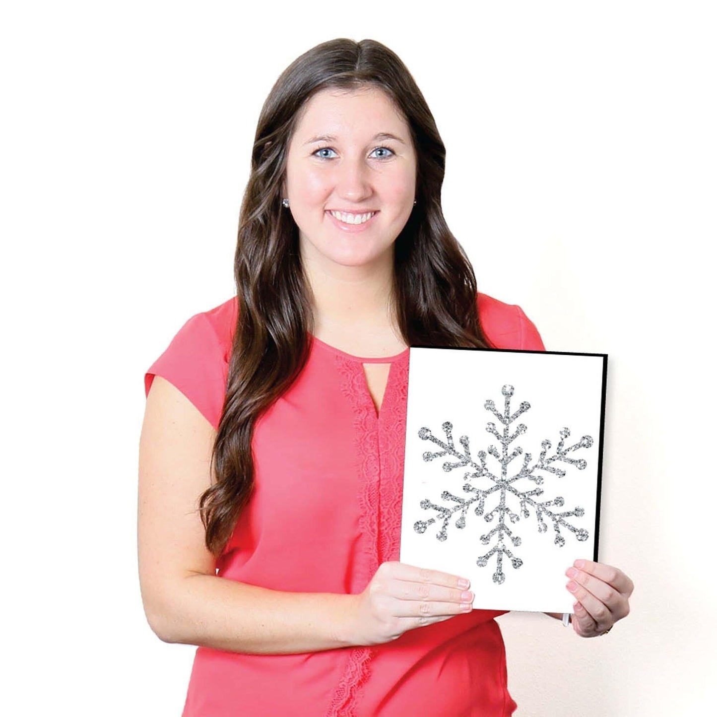 Pink Winter Wonderland - Christmas Wall Art and Holiday Decorations - 7.5 x 10 inches - Set of 3 Prints