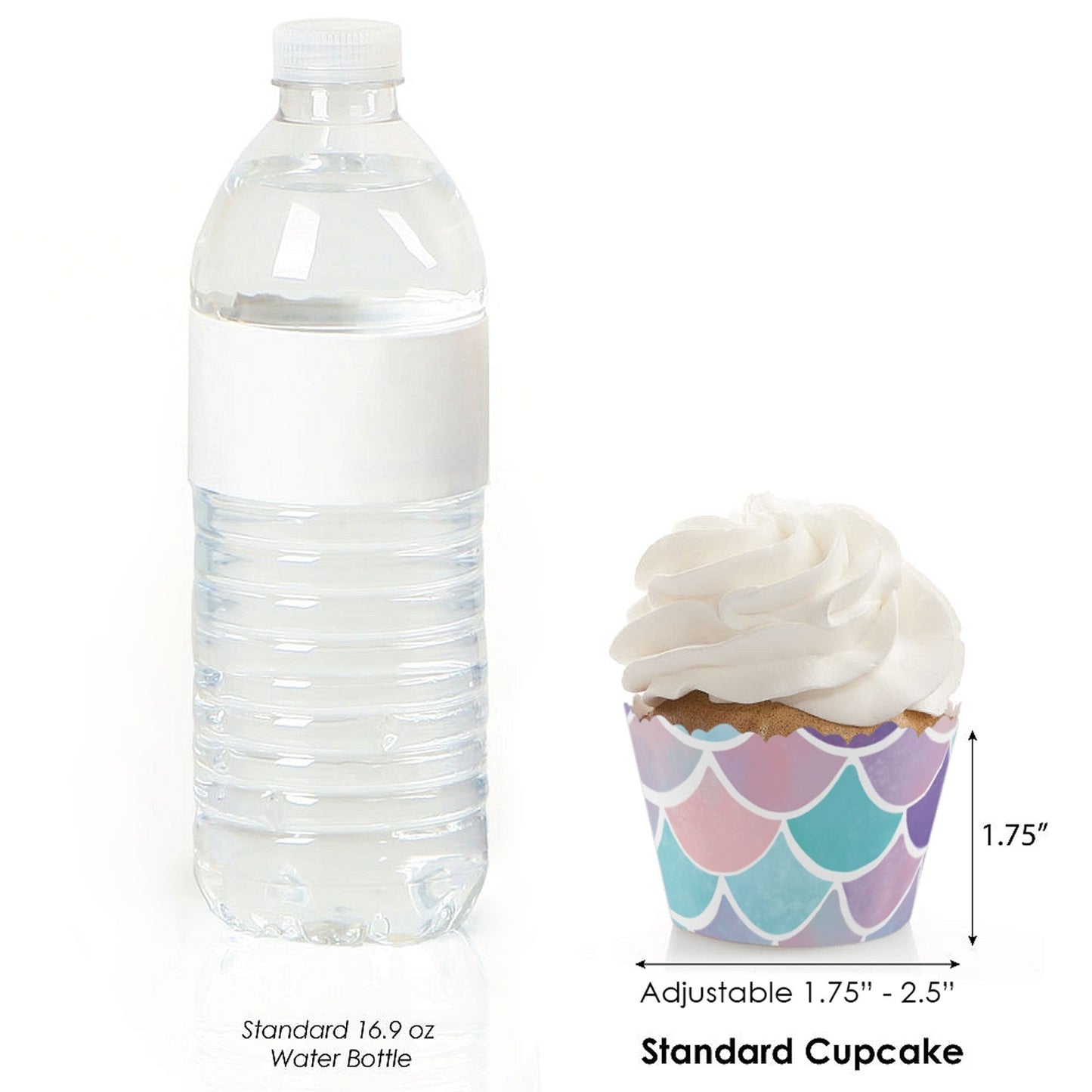 Mermaid Cupcake Wrappers - 12 Ct