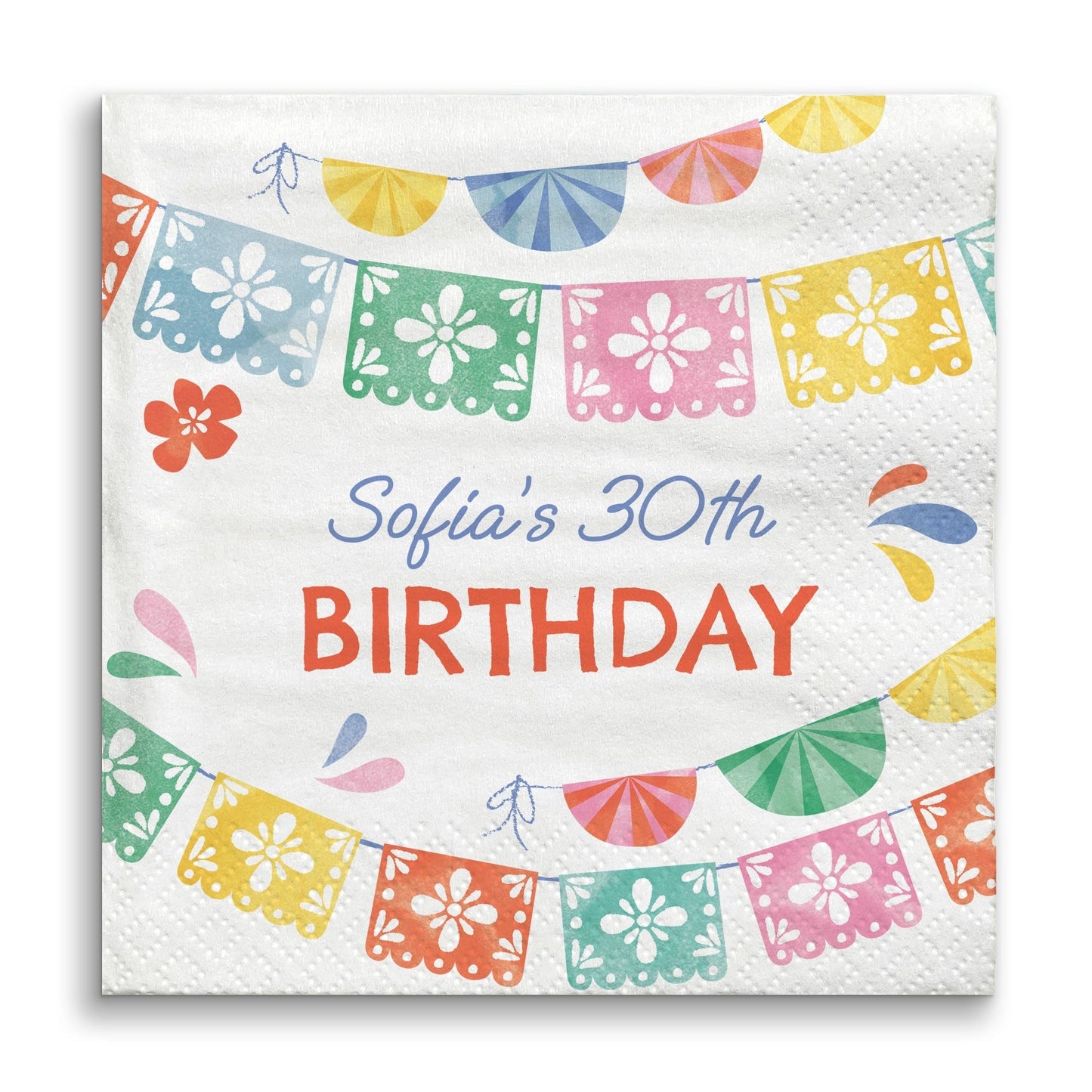 Custom Text Napkins - Fiesta