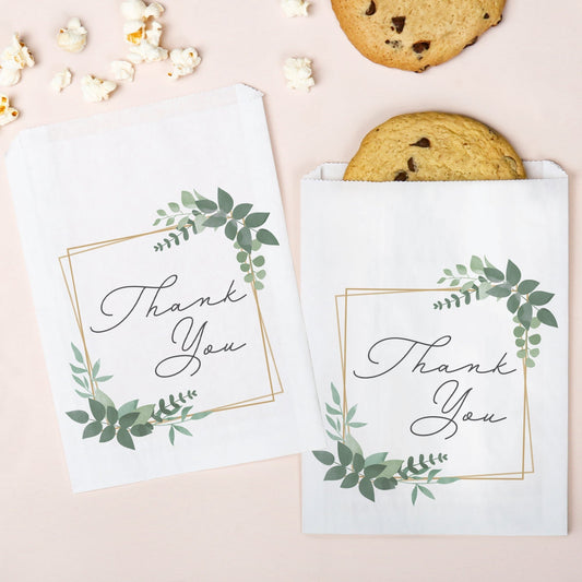 Paper Treat Bags - Boho Botanical - 25 Ct
