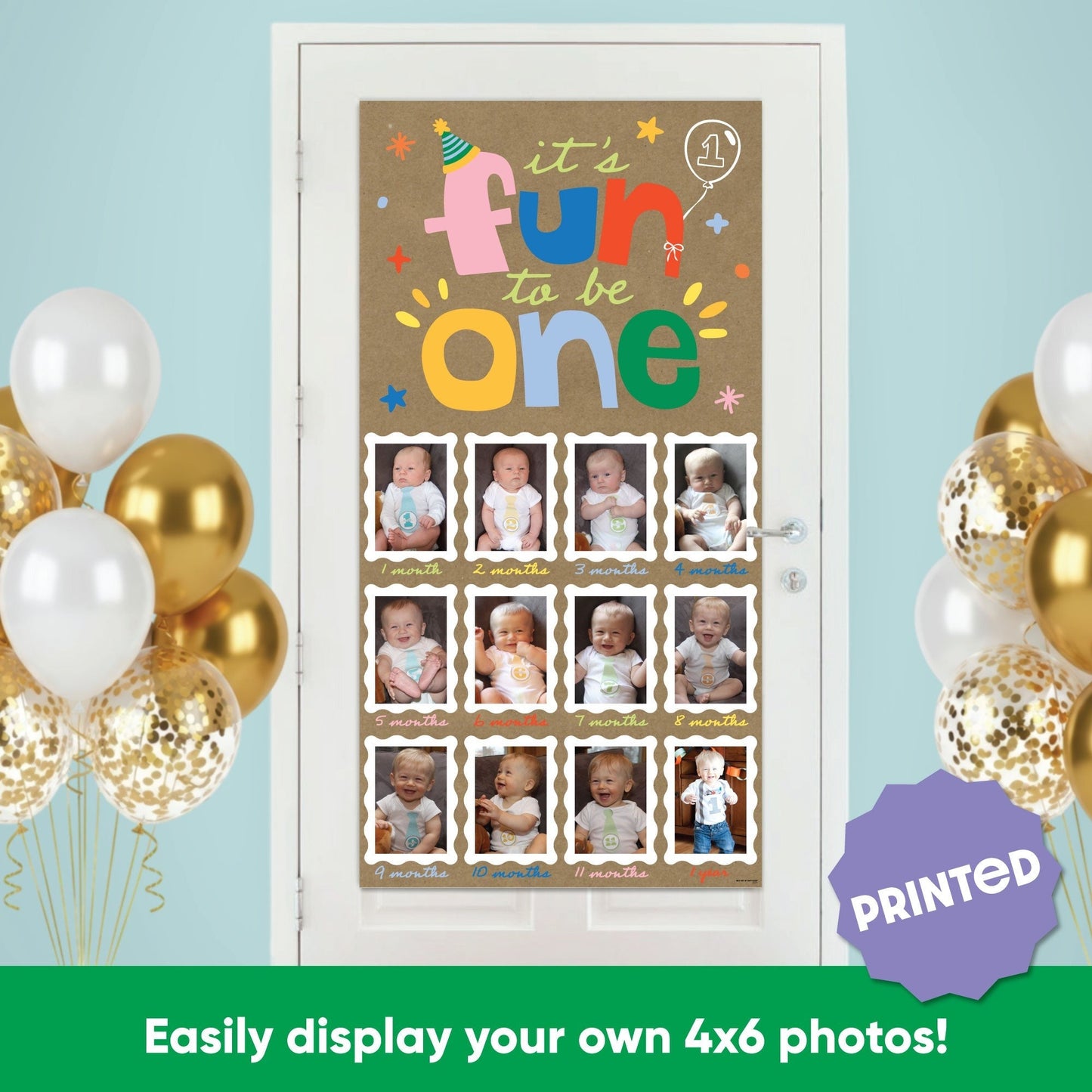 One is Fun Kraft Photo Banner