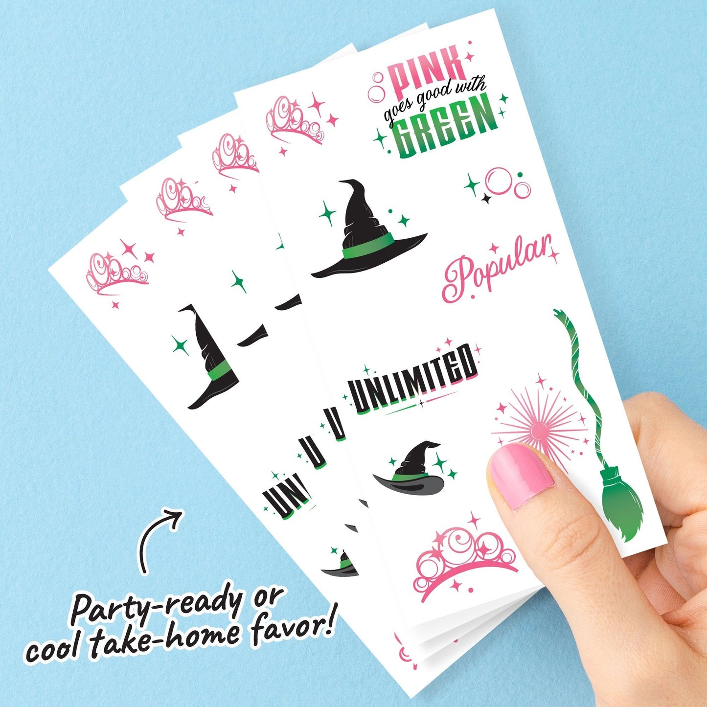 Witch Temporary Tattoos - 108 Ct