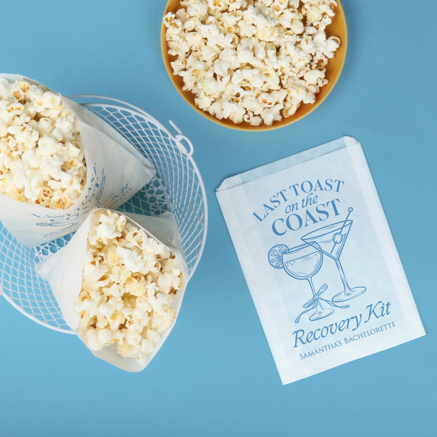 Custom Text Paper Treat Bags - Last Toast On The Coast - 100 Ct