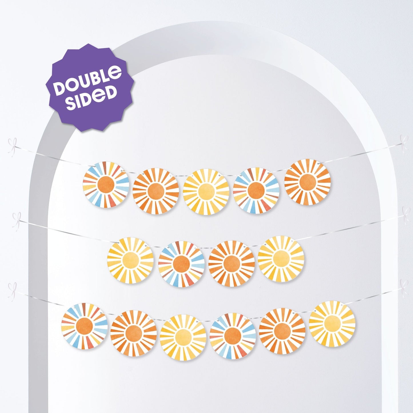 Here Comes The Son Garland Banner - 15 Pc