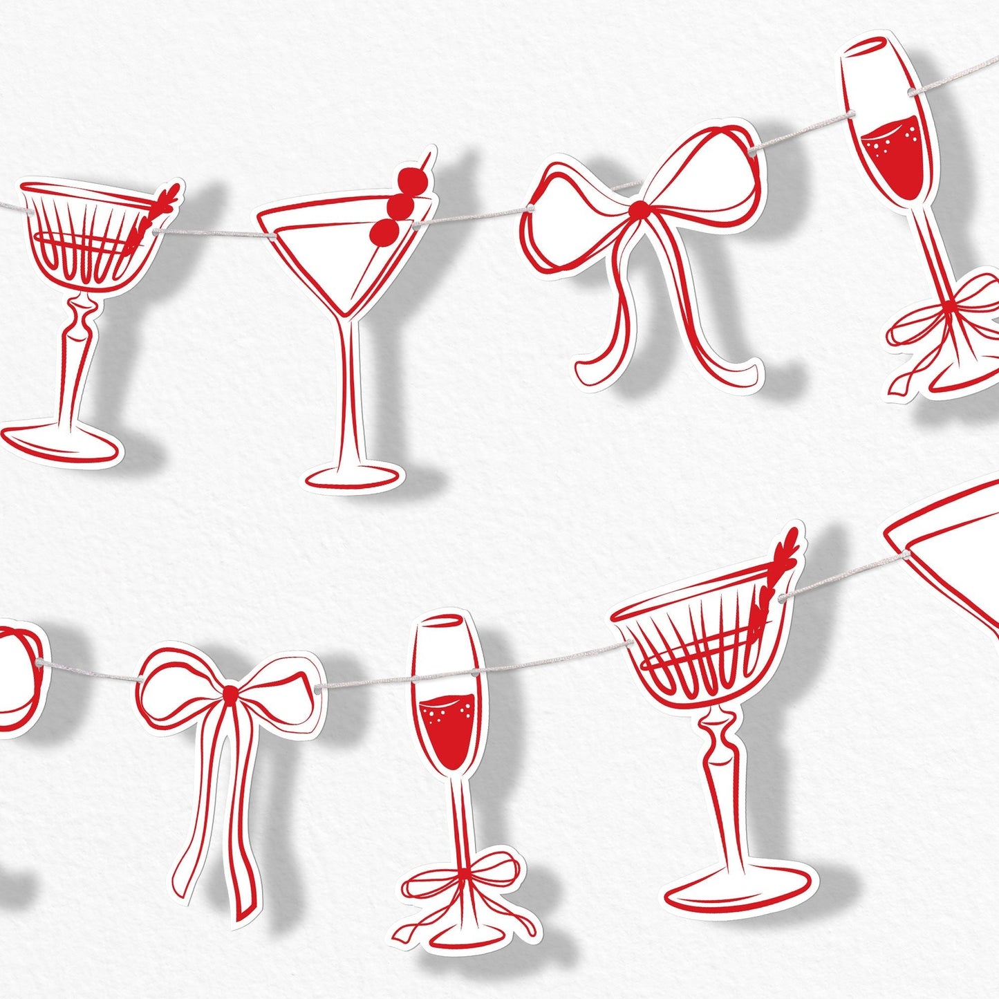 Drinks with the Girls Garland Banner - 15 Pc
