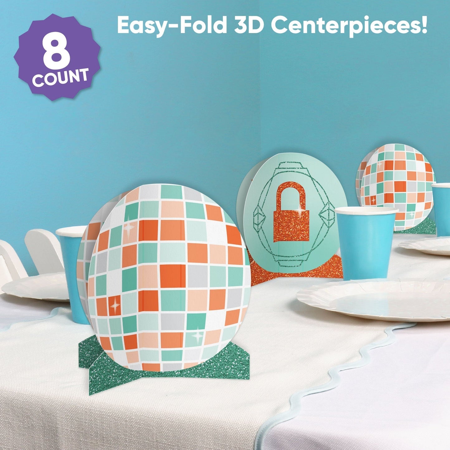 The Life of a Party 3D Centerpieces - 8 Ct