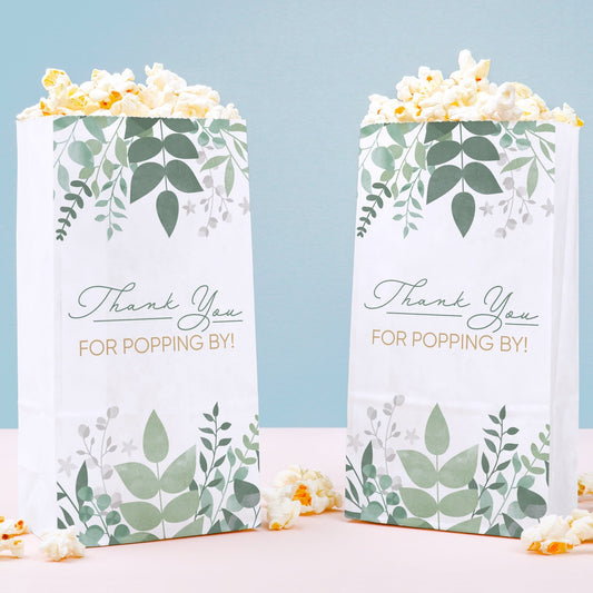 Popcorn Bags - Boho Botanical - 25 Ct
