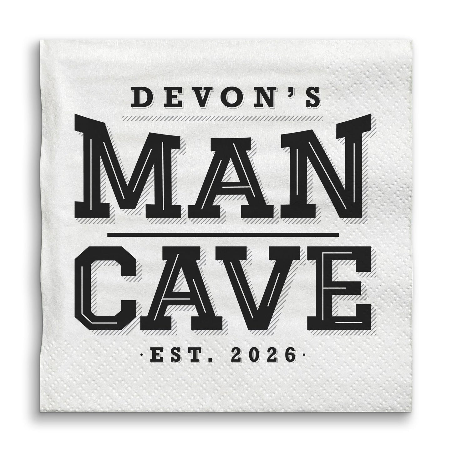 Custom Text - Man Cave Napkins - 50 Ct
