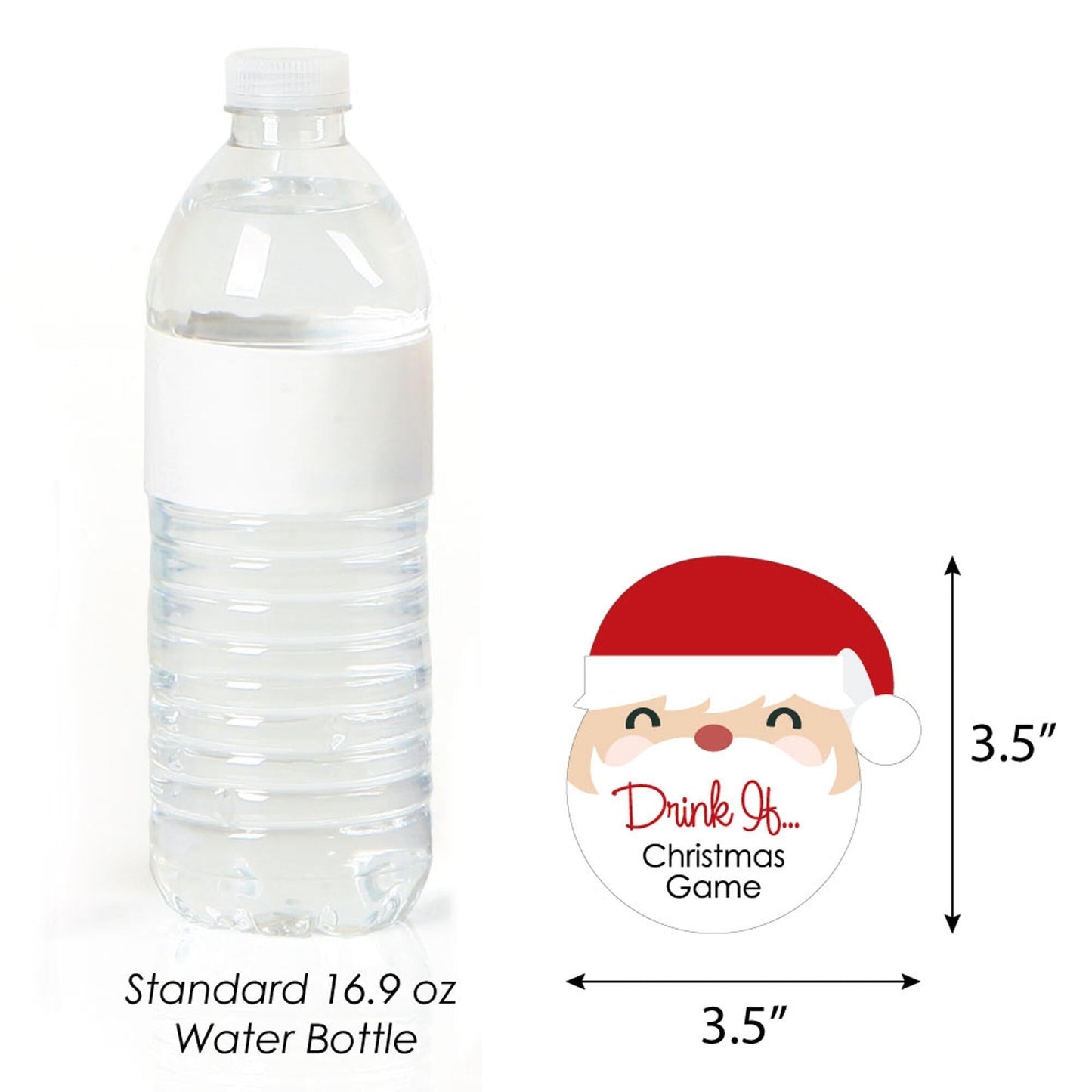 Drink If Game - Jolly Santa Claus - Christmas Party Game - 24 Count