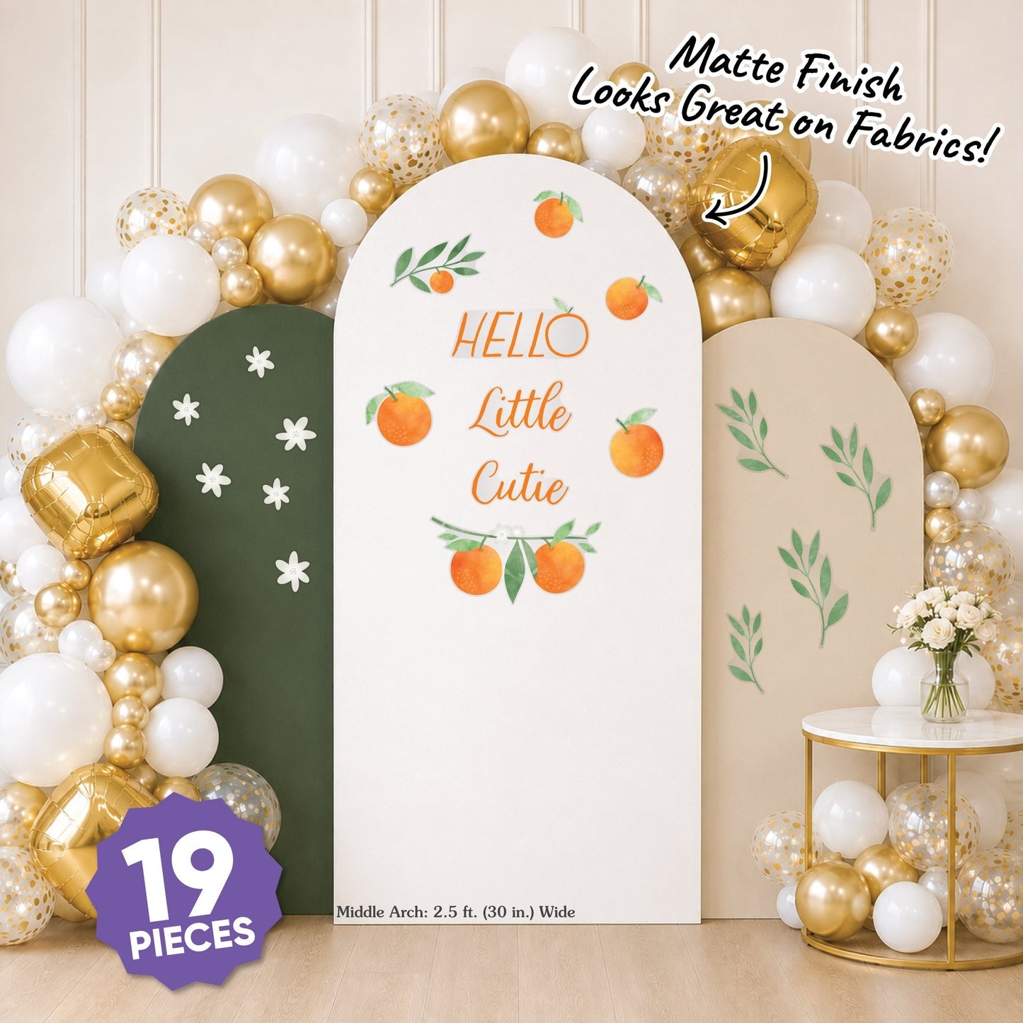 Little Cutie Backdrop Decals