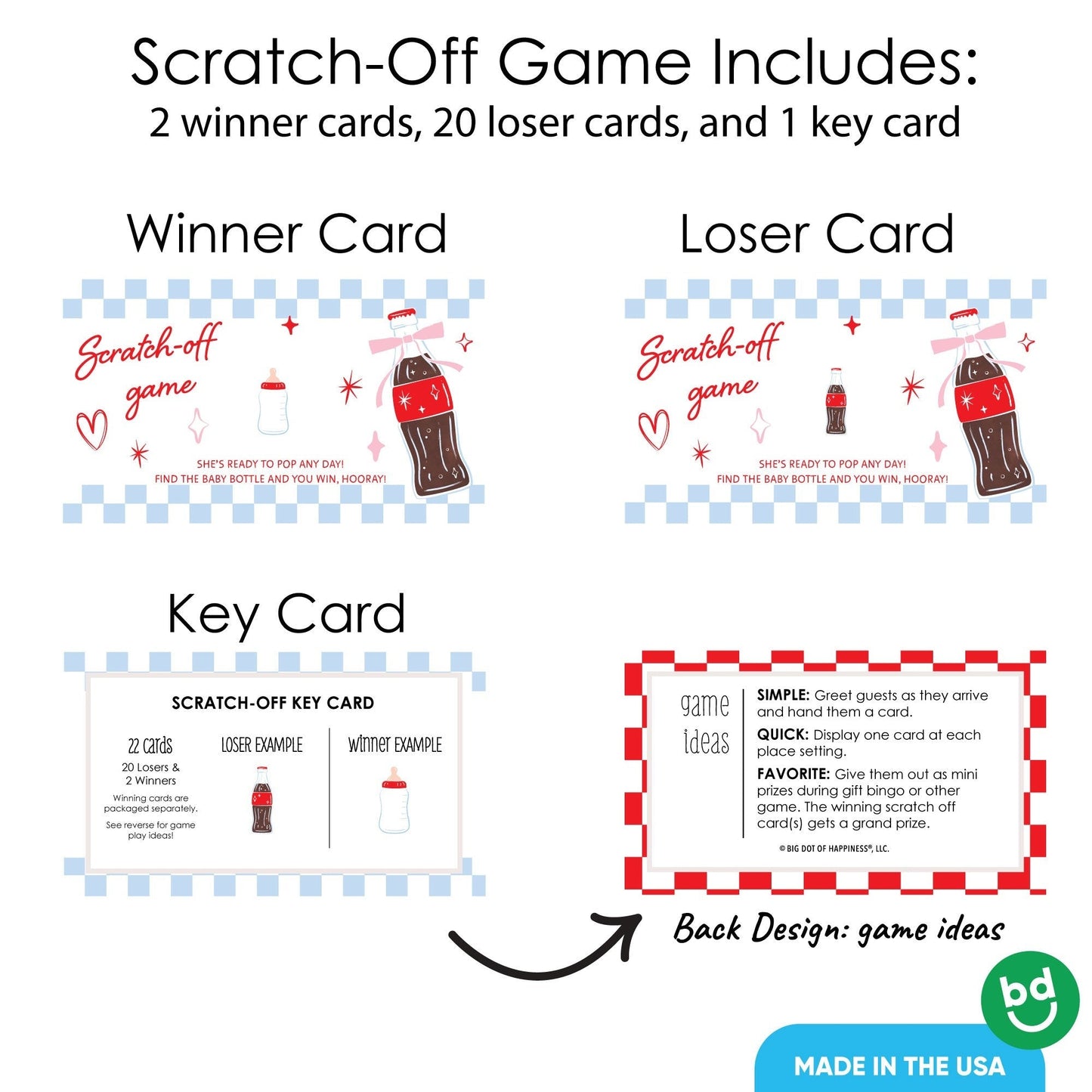 She's Ready to Pop Scratch Off Cards Game - 22 Ct