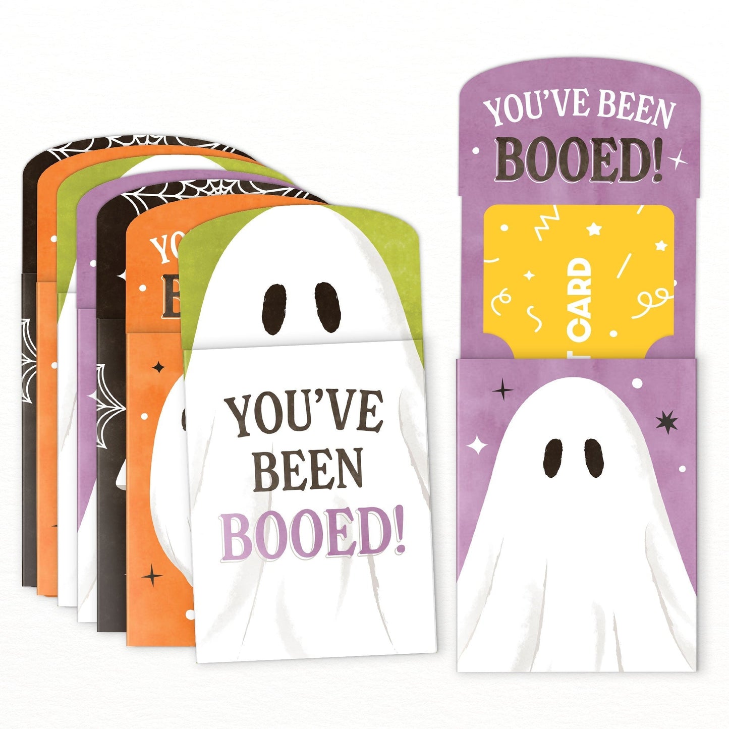 Ghostly You've Been Booed Nifty Gifty Card Holders - 8 Ct