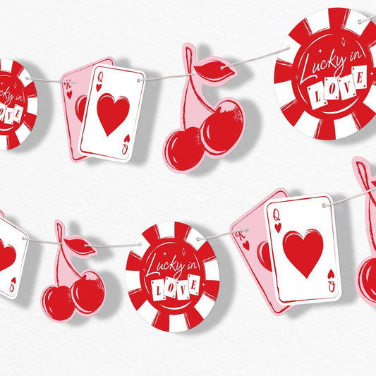 Lucky In Love Garland Banner - 15 Pc