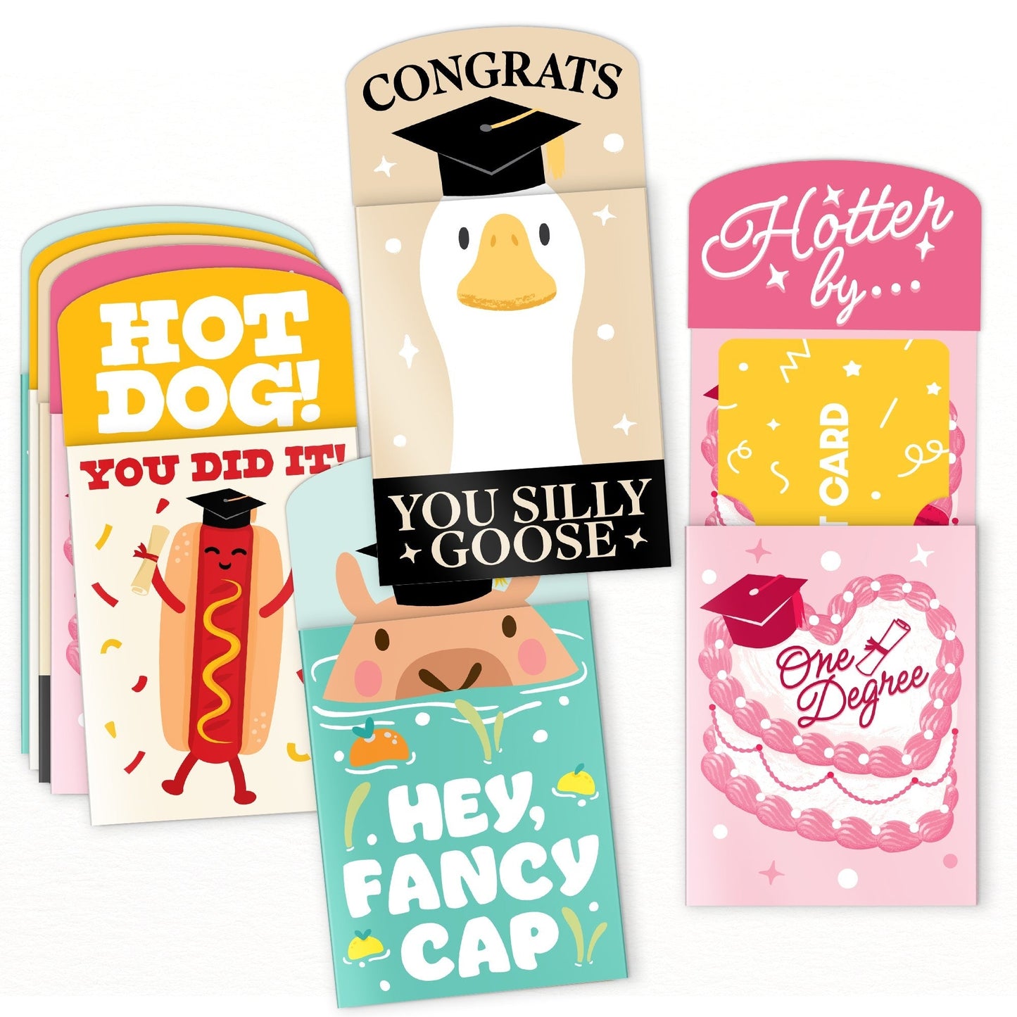 Assorted Funny Graduation Nifty Gifty Card Holders - 8 Ct
