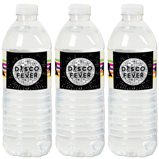 70's Disco - 1970s Disco Fever Party Water Bottle Sticker Labels - Set of 20