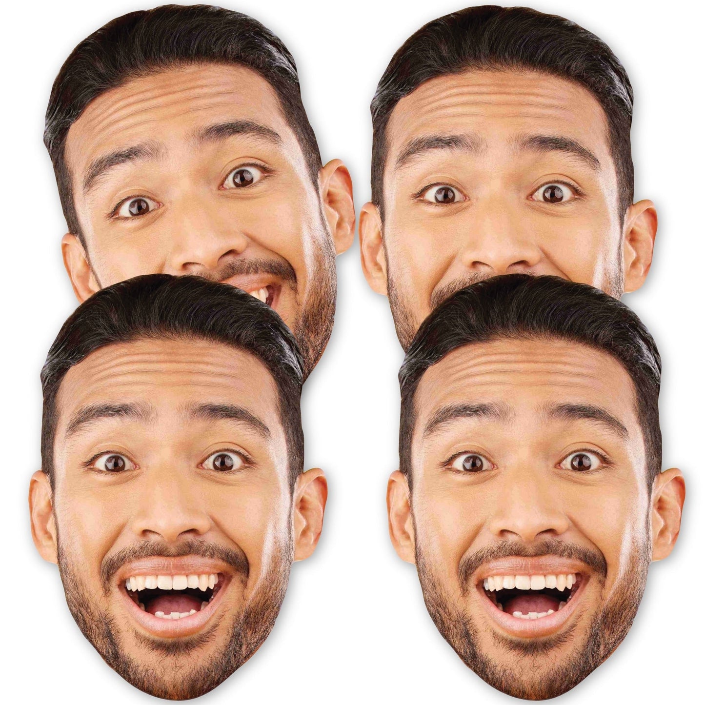 Fun Face Cutout Decorations - DIY Custom Photo Head Cut Out Essentials - Upload 1 Photo - Set of 20