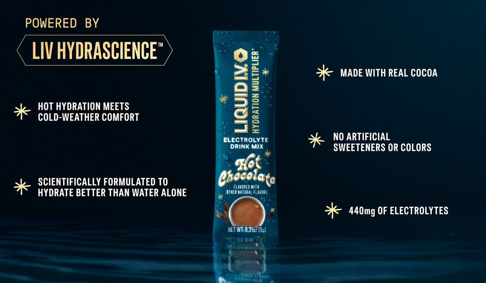 Liquid I.V.® Hydration Multiplier® - Limited Edition Hot Chocolate - Hydration Powder Packets