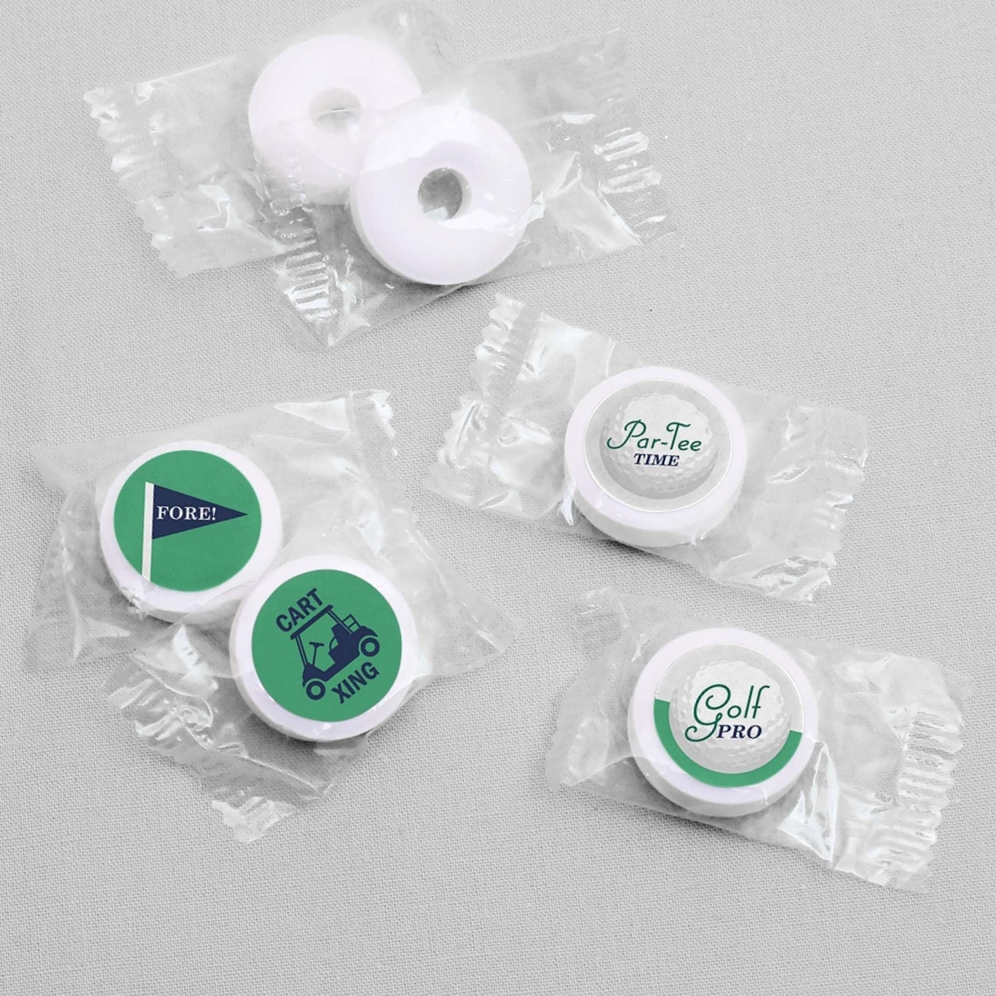 Par-Tee Time - Golf - Round Candy Labels Birthday or Retirement Party Favors - Fits Hershey Kisses - 108 ct
