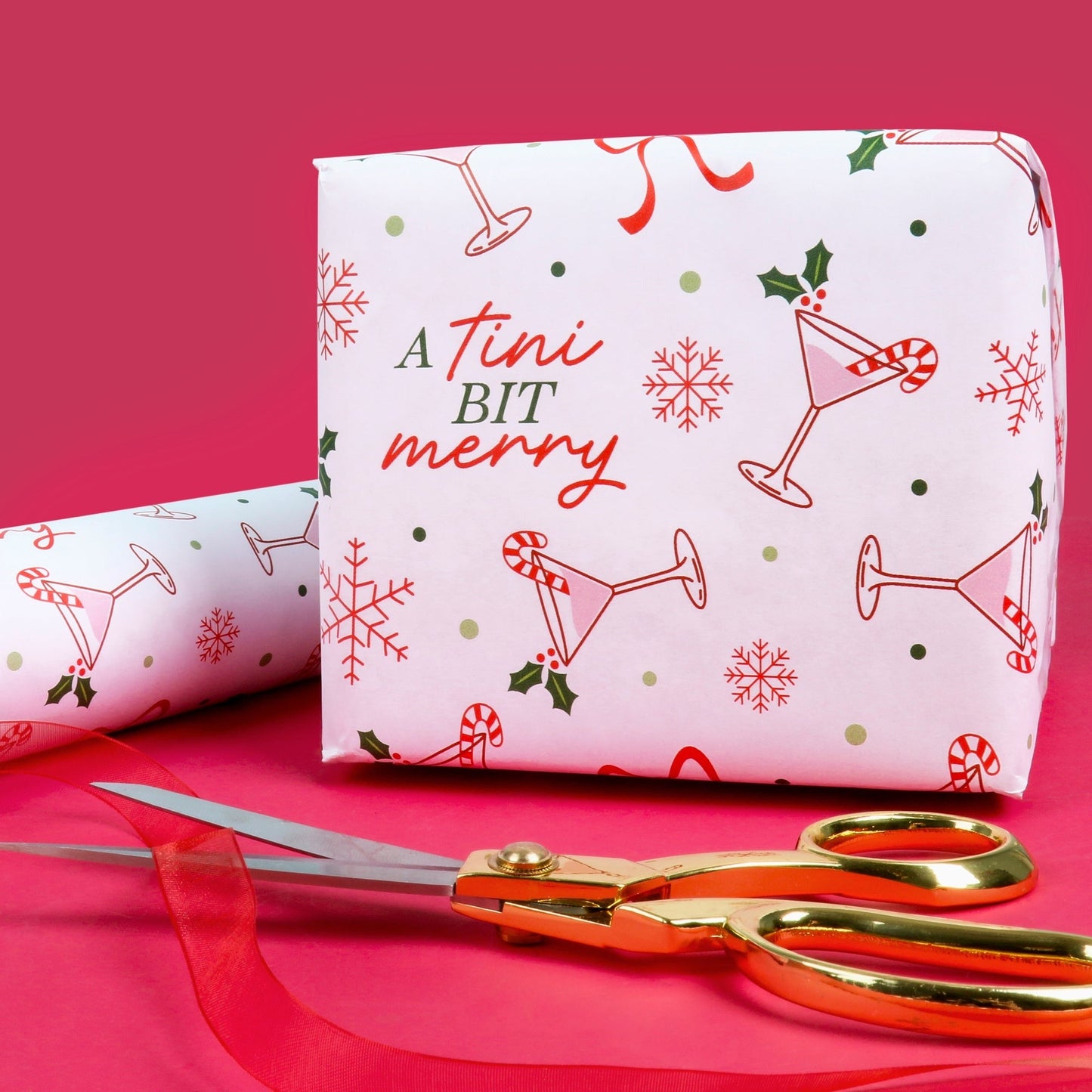 A Tini Bit Merry Martini - Wrapping Paper