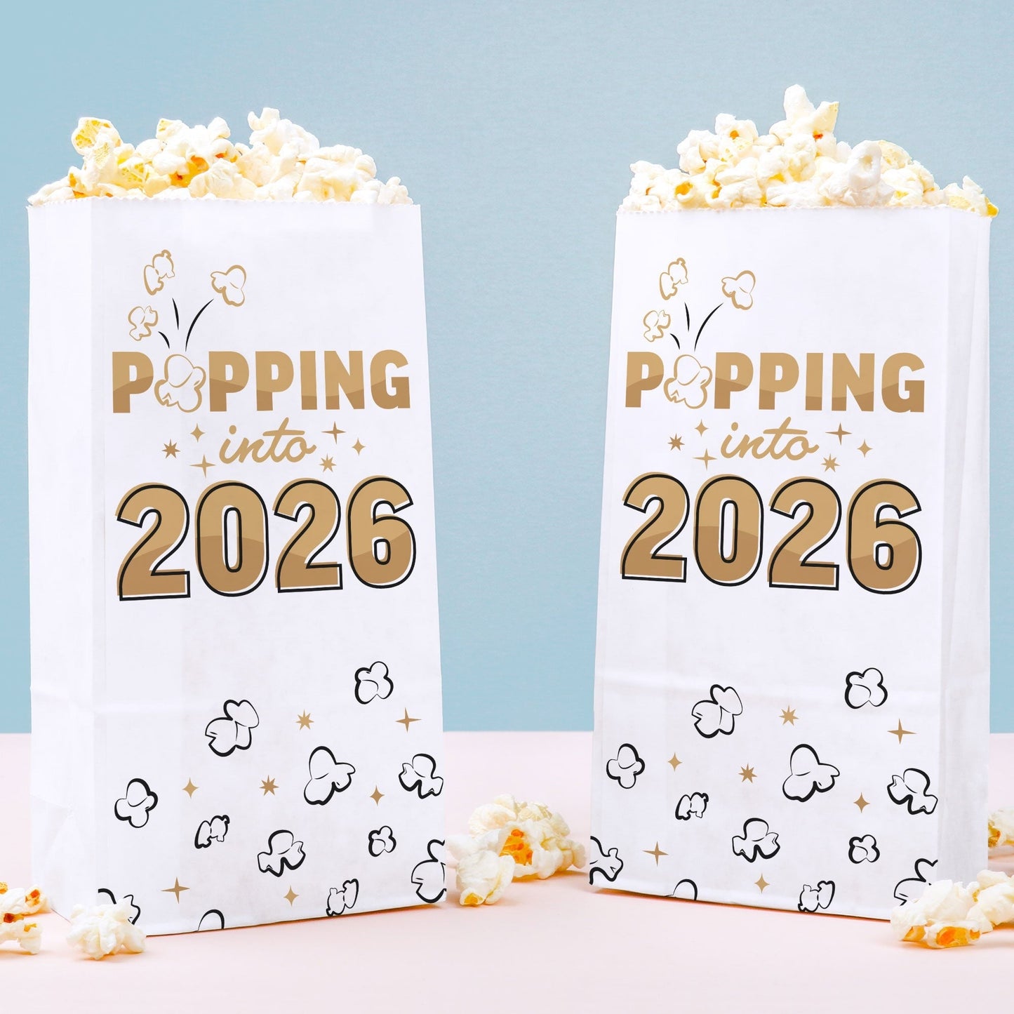 Popcorn Bags - Hello New Year - 25 Ct