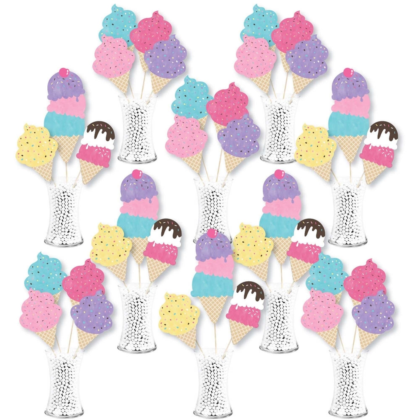 Ice Cream Showstopper Table Toppers - 35 Pc