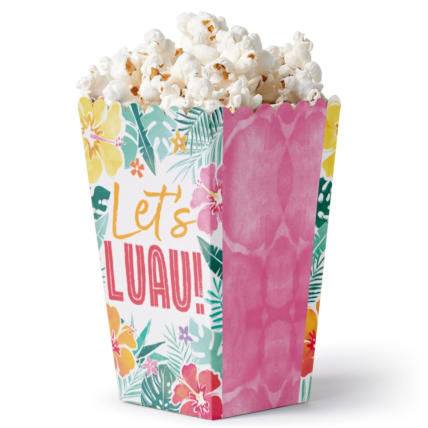 Hawaiian Luau Popcorn Boxes - 12 Ct