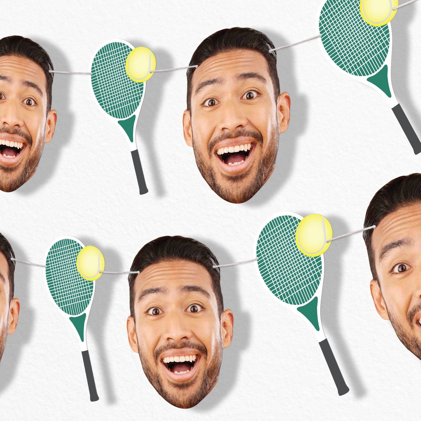 Custom Face Tennis Garland Banner