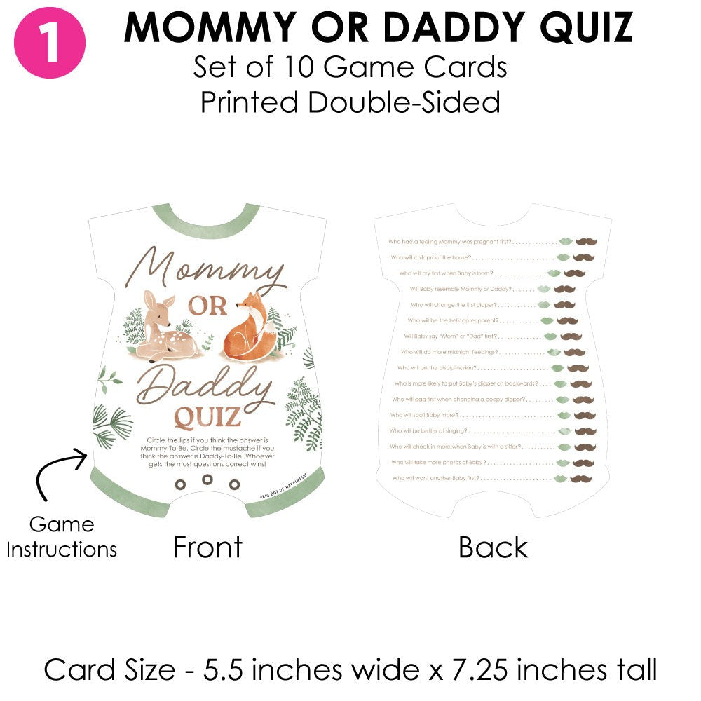 Woodland Animals Baby Shower Gamerific Bundle