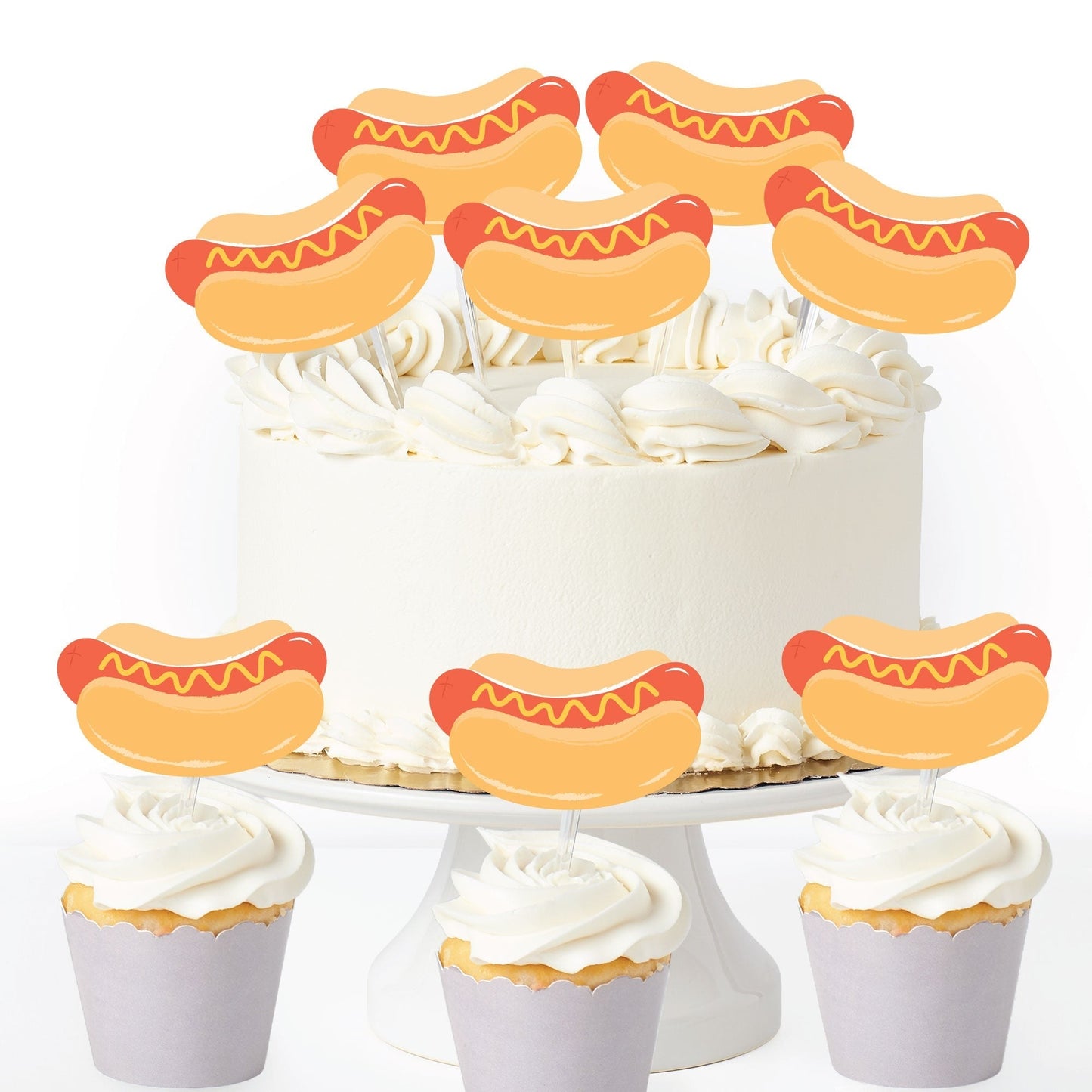Hot Dog Treat Picks - 24 Ct
