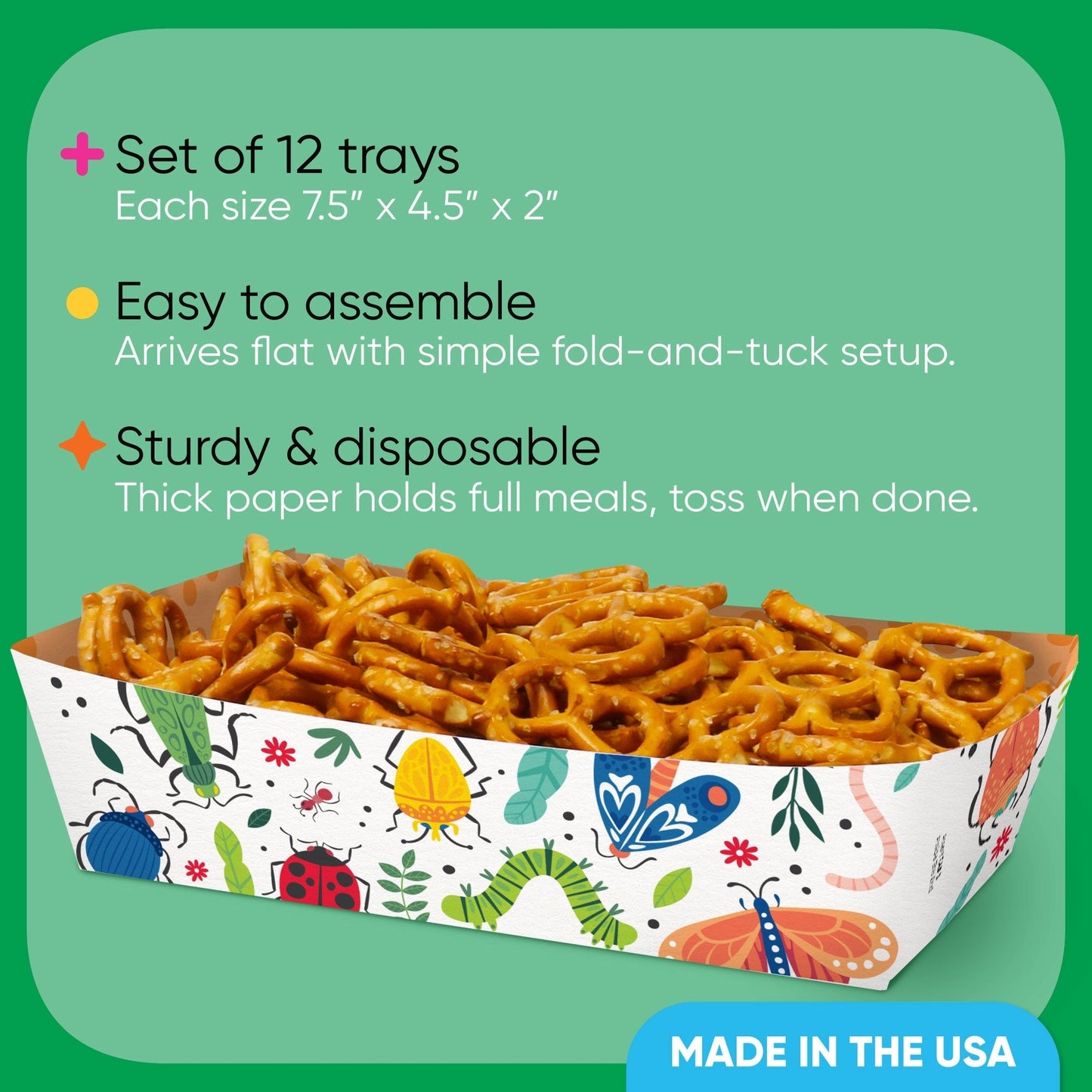 Buggin' Out Paper Food Trays