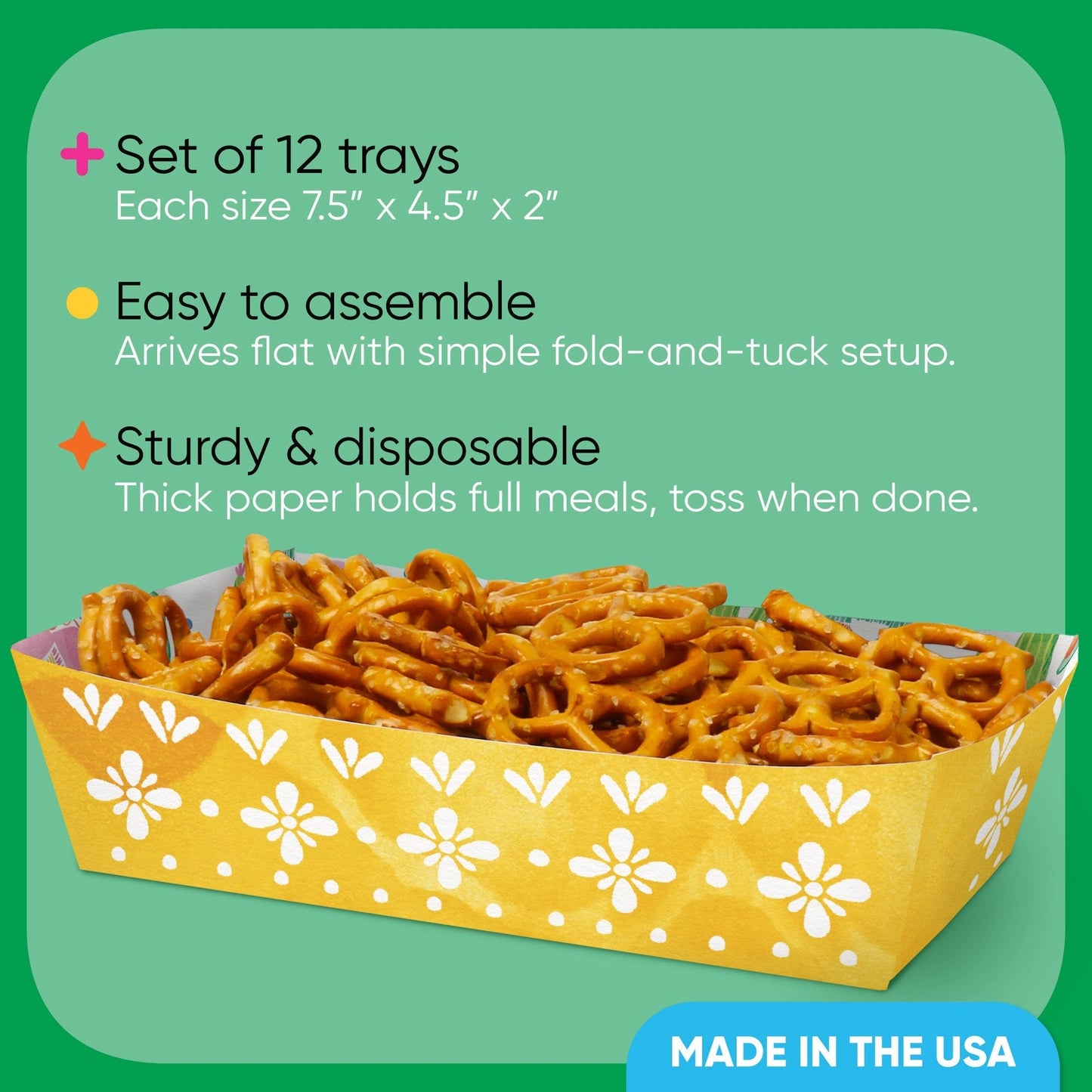 Fiesta Paper Food Trays