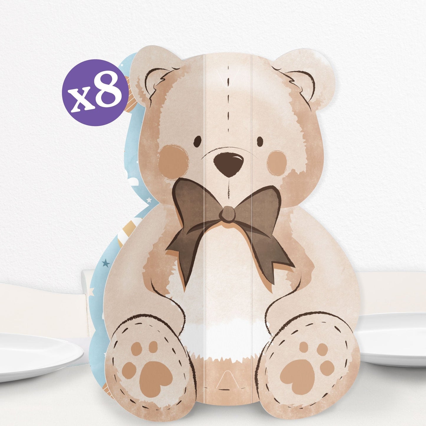 We Can Bearly Wait 3D Centerpieces - 8 Ct