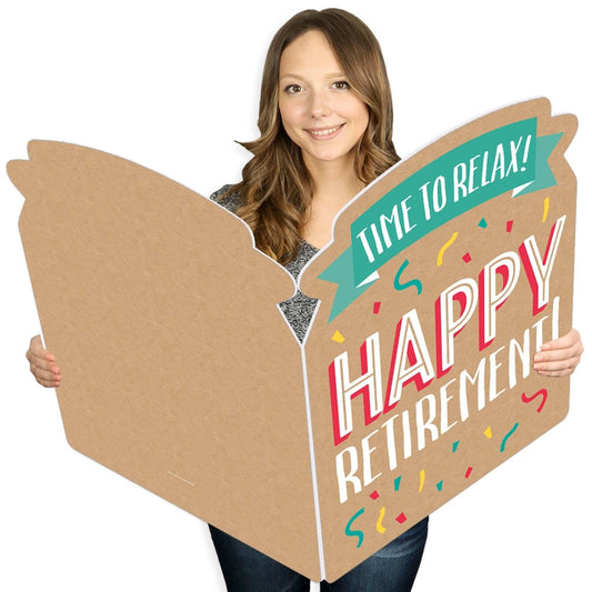 Retirement - Congratulations Giant Greeting Card - Big Shaped Jumborific Card - 16.5 x 22 inches
