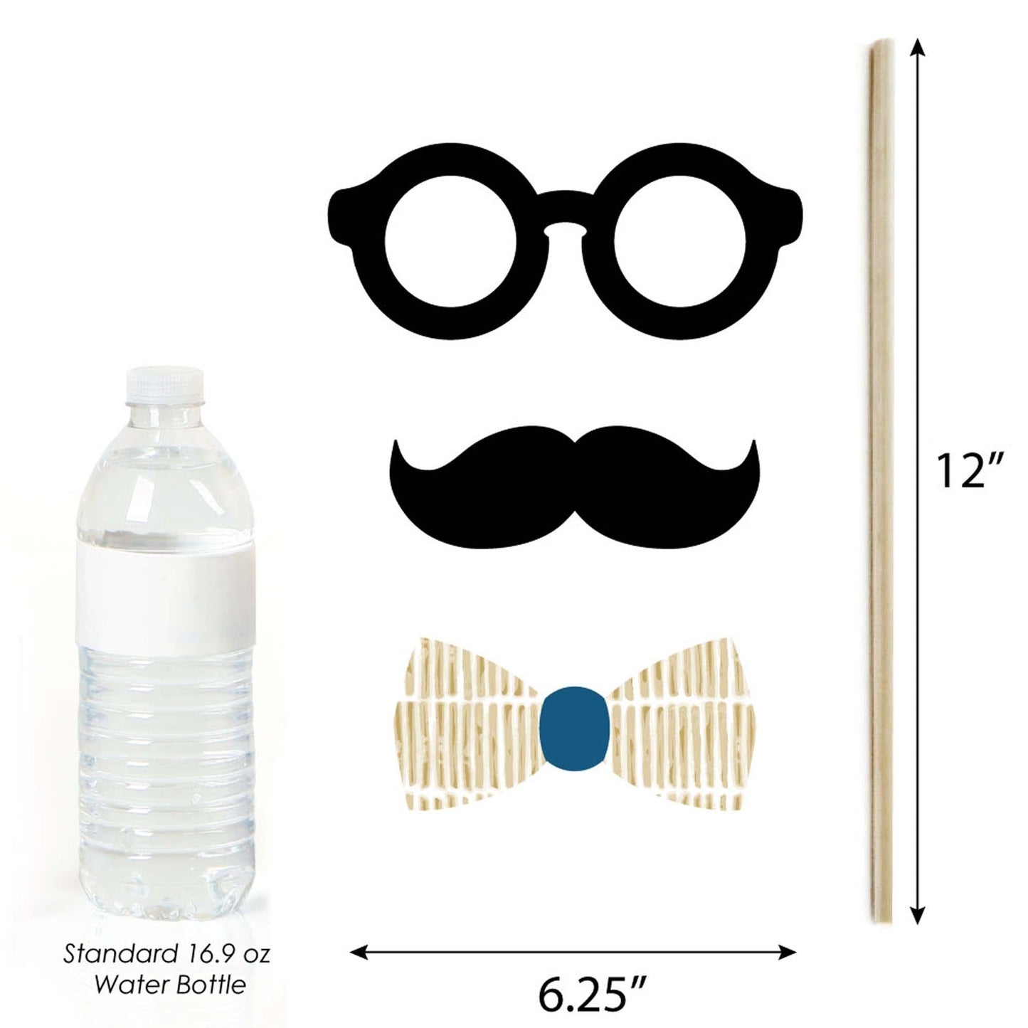 Happy Hanukkah - Chanukah Photo Booth Props Kit - 20 Count