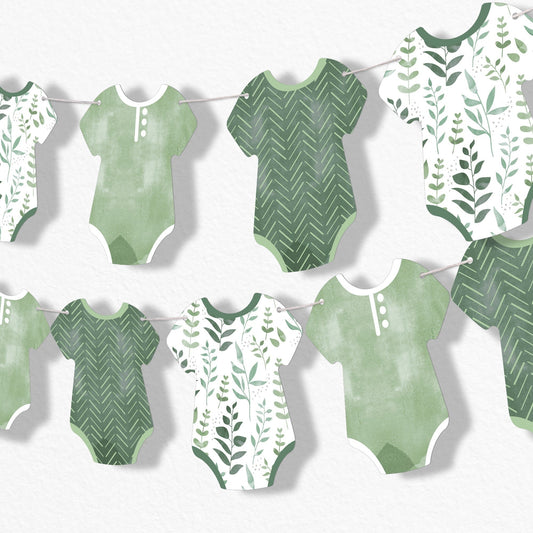 Boho Botanical Baby Garland Banner - 15 Pc (Copy)