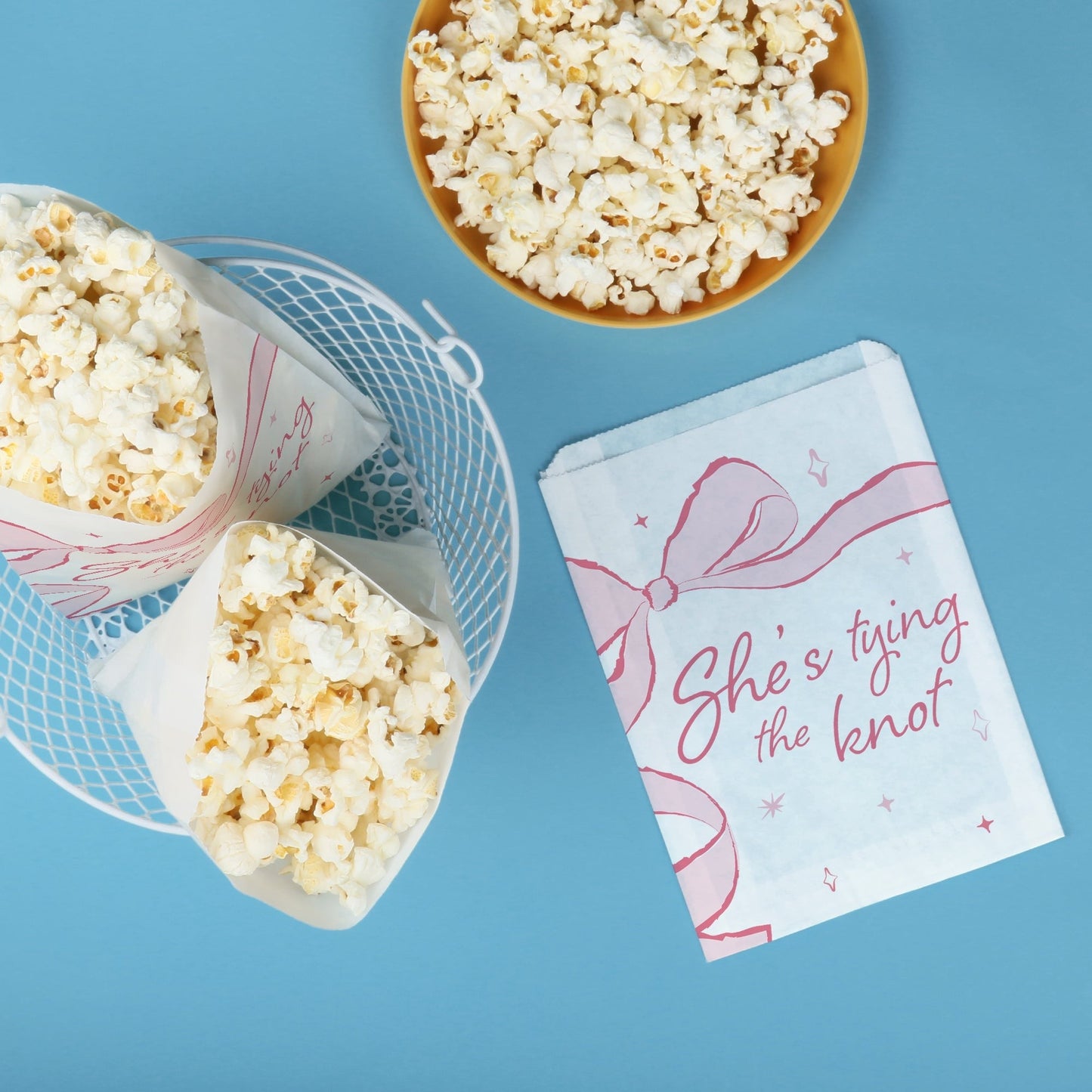 Paper Treat Bags - Tying The Knot - 25 Ct