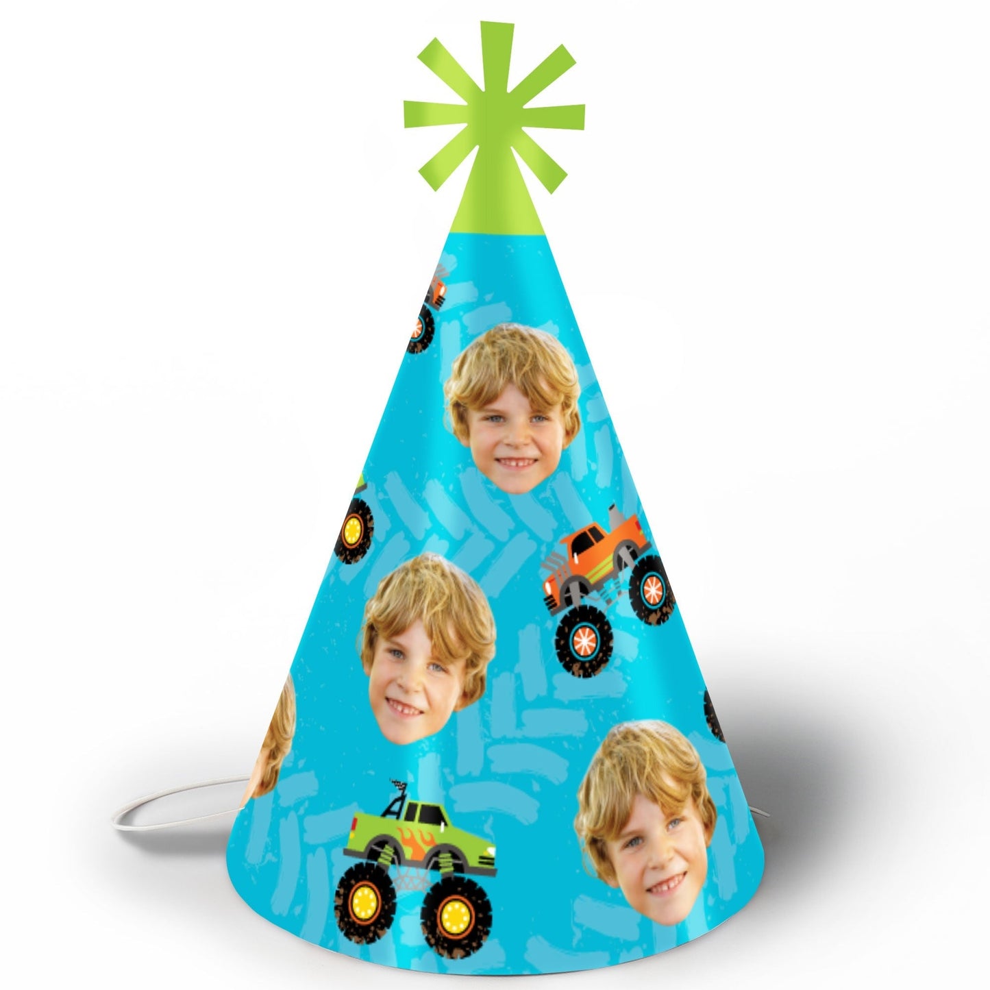 Custom Monster Truck Cone Hat - 8 Ct