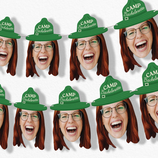 Custom Face Camp Bach Garland Banner