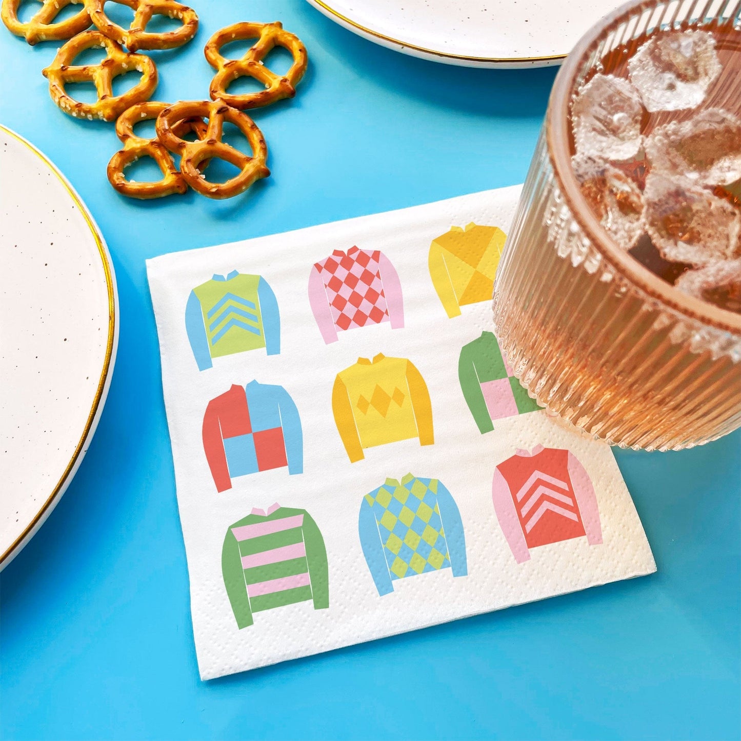 Napkins - Derby Horse Race - 24 Ct
