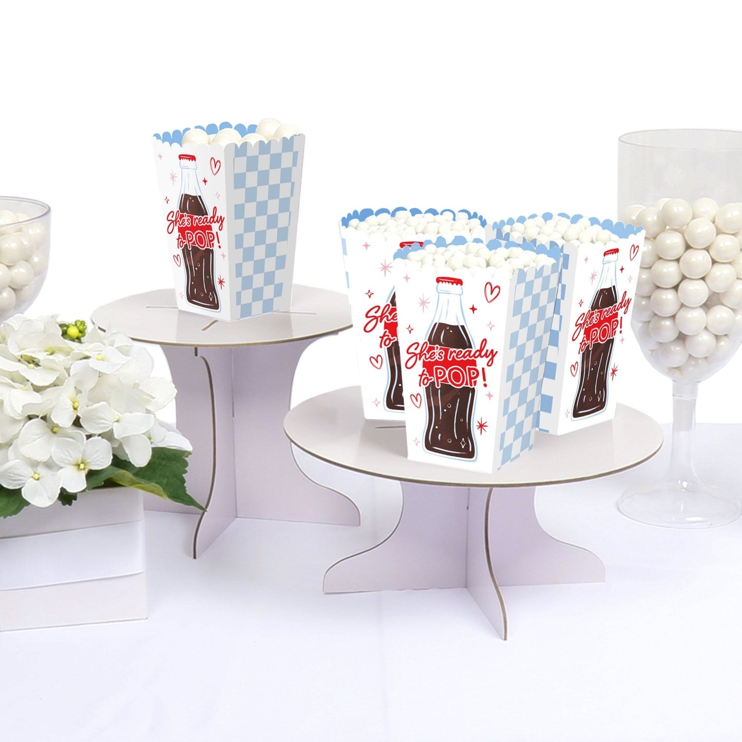 She's Ready to Pop Popcorn Boxes - 12 Ct