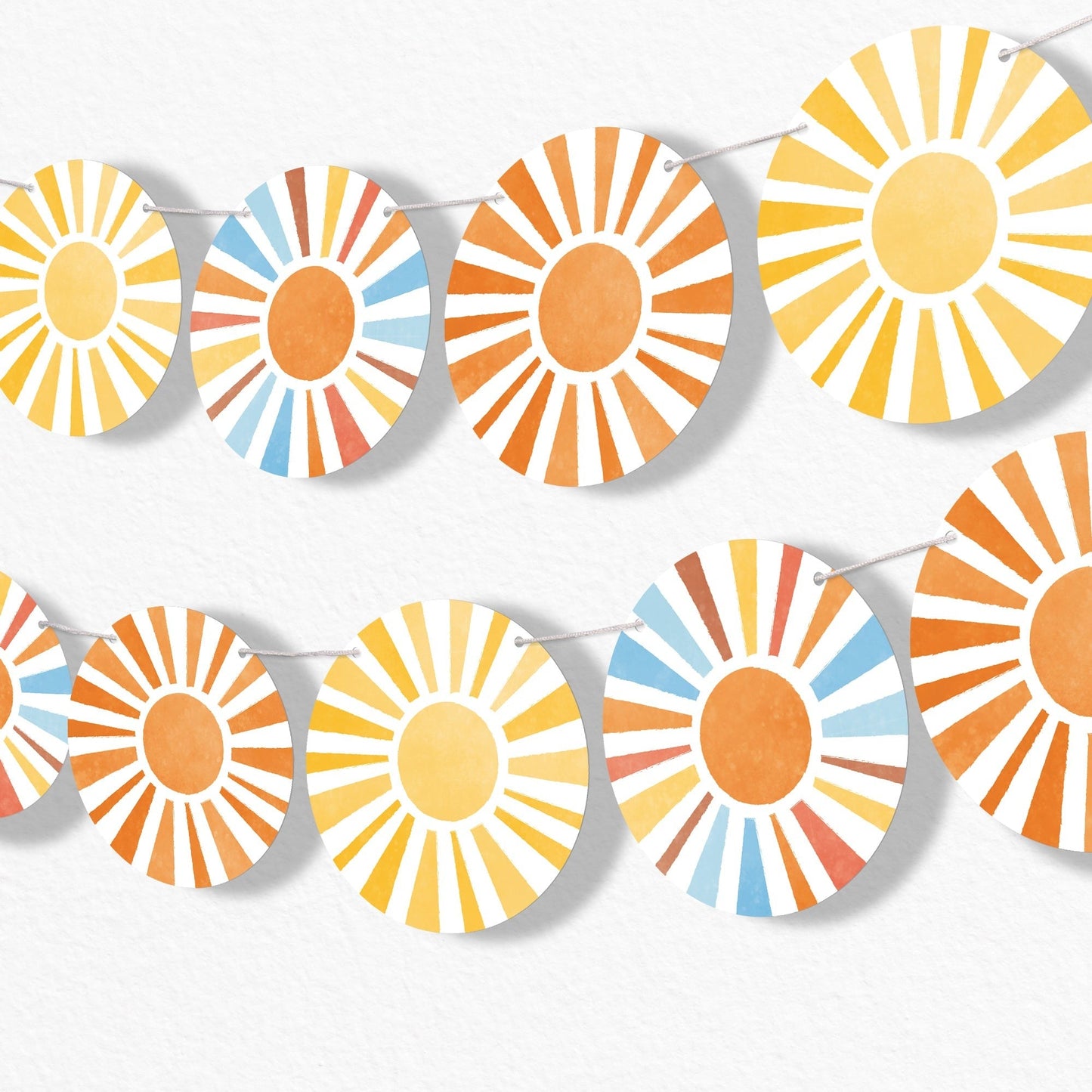 Here Comes The Son Garland Banner - 15 Pc