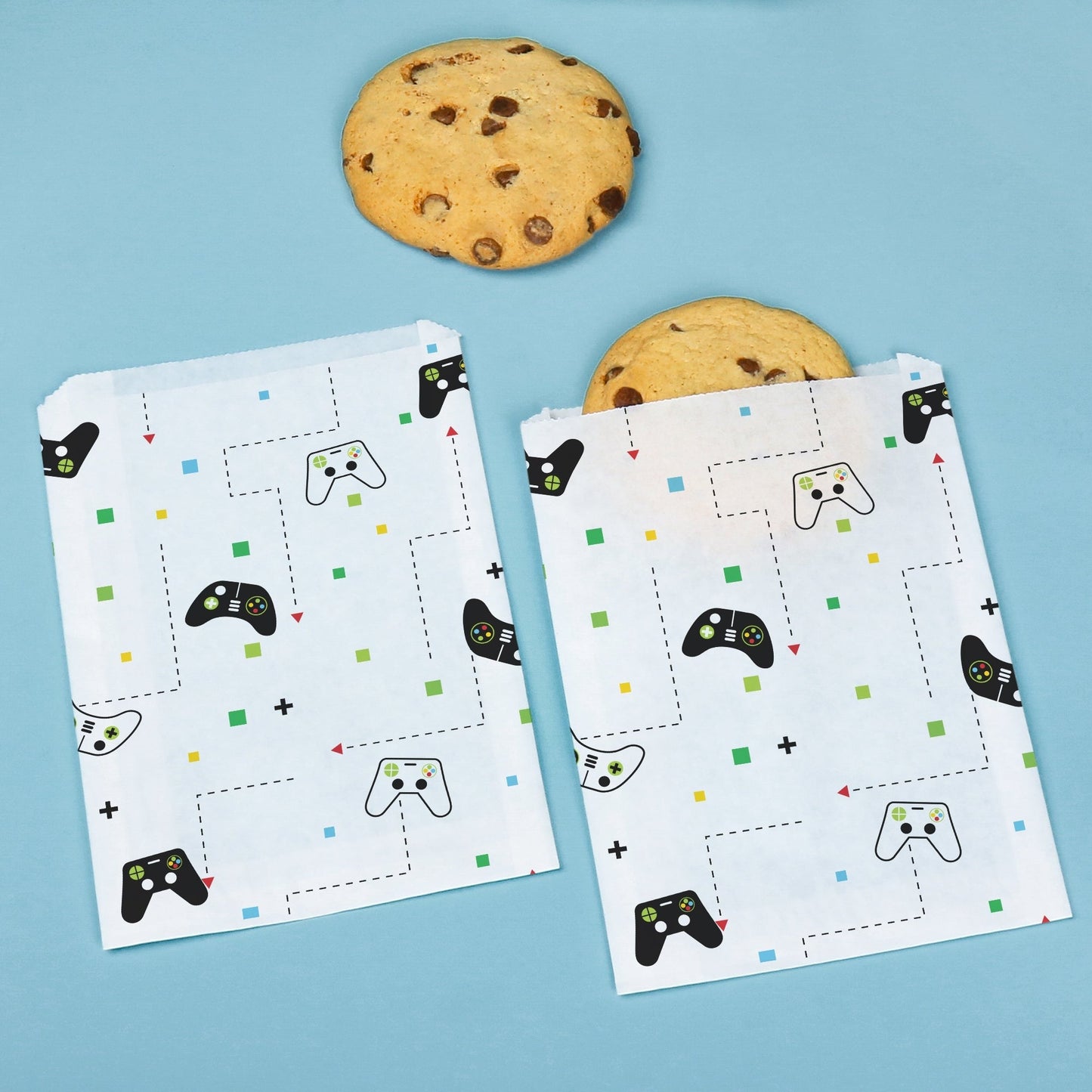 Paper Treat Bags - Game Zone - 25 Ct