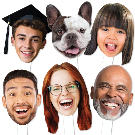 Custom Fun Face Cut-Out Paddle - 1 Pc