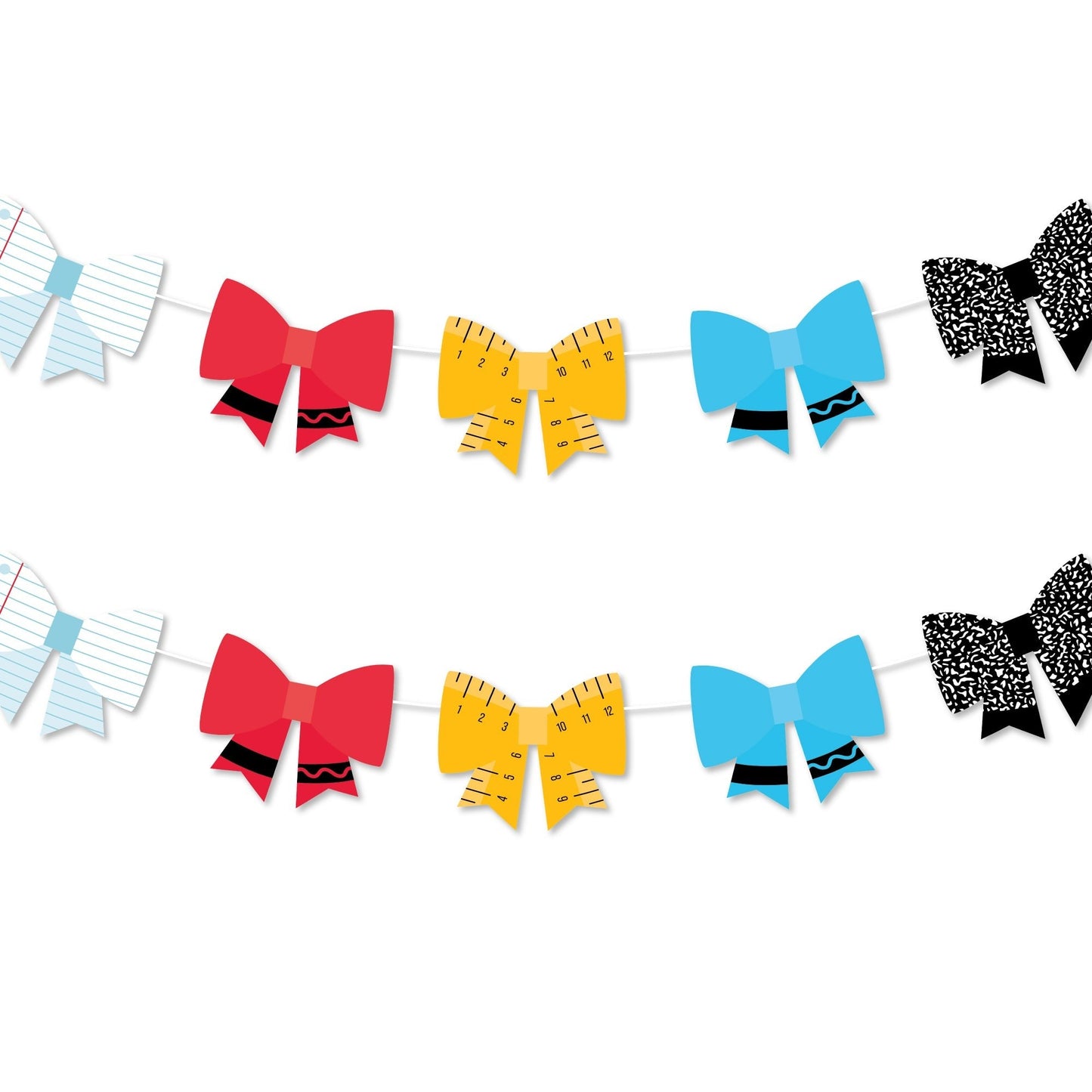 School Supplies - 3D Bow Banner