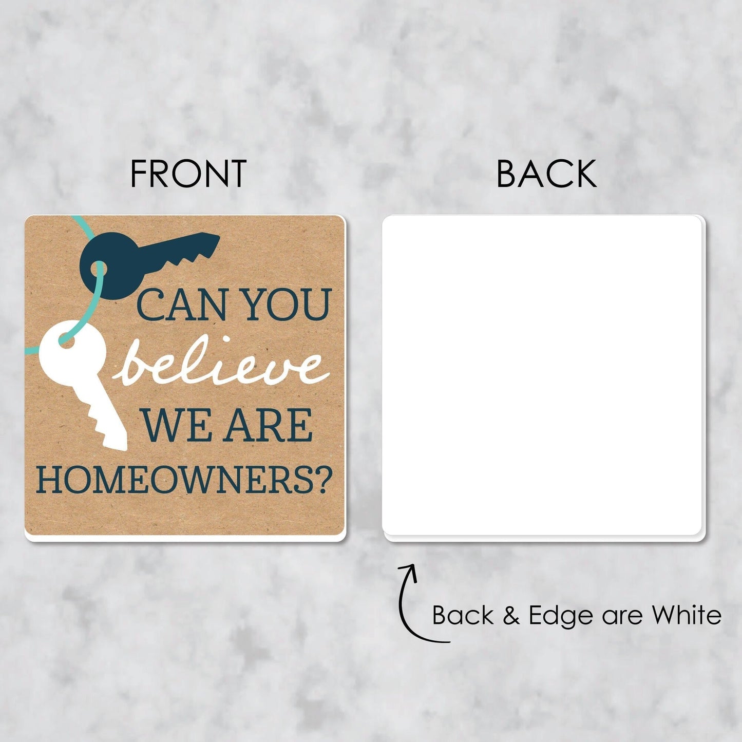 Home Sweet Home - Funny Housewarming and New Home Decorations Gift - Drink Coasters - Set of 6