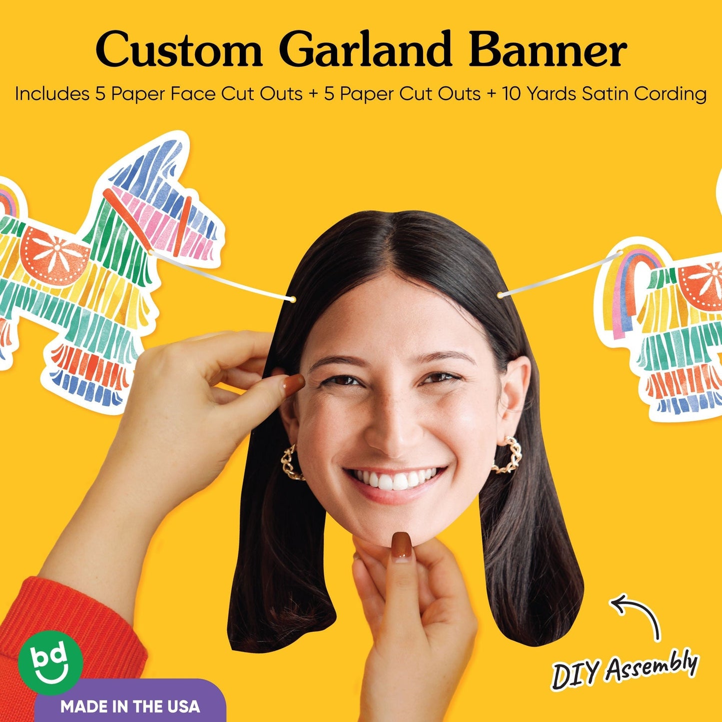 Custom Face Garland Banner - Fiesta