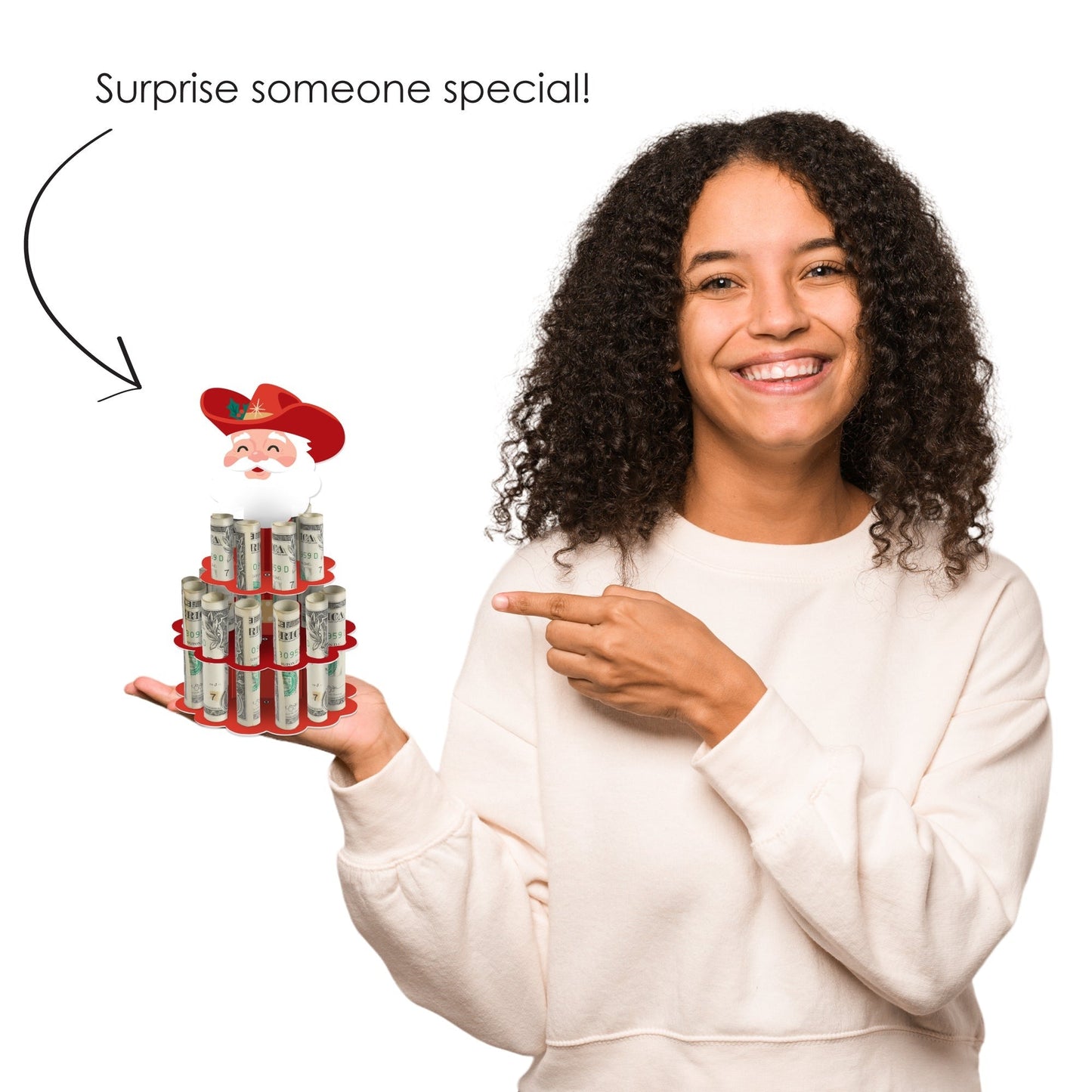 Christmas Cowboy Cash Cake