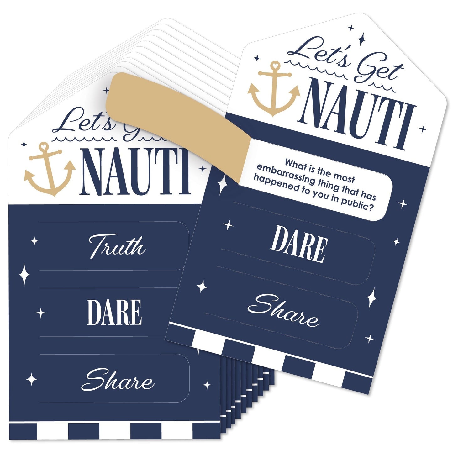 Let's Get Nauti Truth, Dare, Share Pull Tabs - 12 Ct